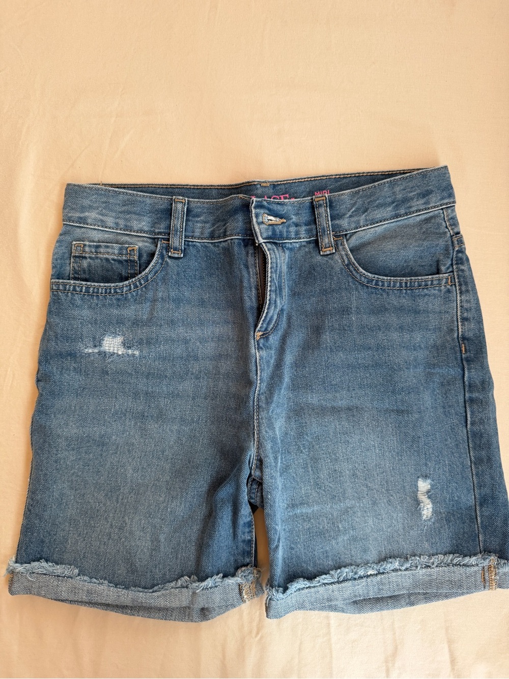 Place Girls Bermuda Denim Rolled-Hem Shorts